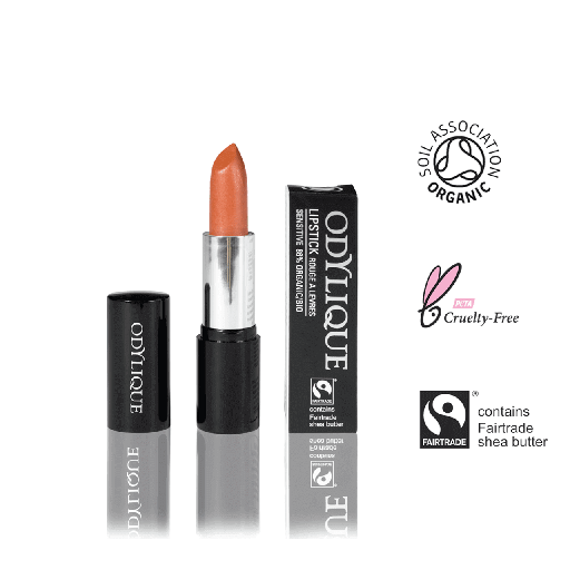 Odylique varalitur Organic mineral lipstick Apricot Sorbet 17